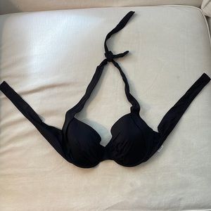 Tommy Bahama Black Bikini Top with Underwire Size 34DD